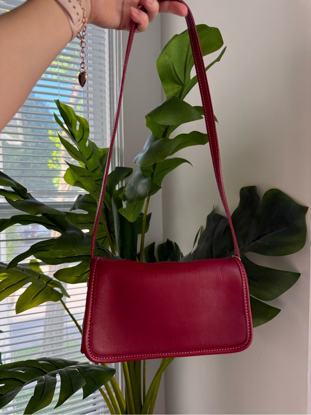 Coach Shoulder Bag in Deep Red